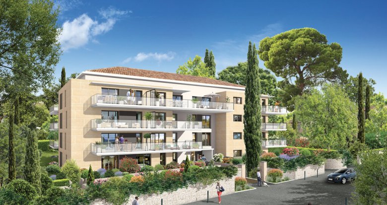 Achat / Vente immobilier neuf Aix-en-Provence résidence haut de gamme à 900m du Cours Mirabeau (13090) - Réf. 7802