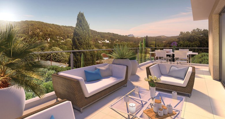 Achat / Vente immobilier neuf Aix-en-Provence résidence haut de gamme à 900m du Cours Mirabeau (13090) - Réf. 7802