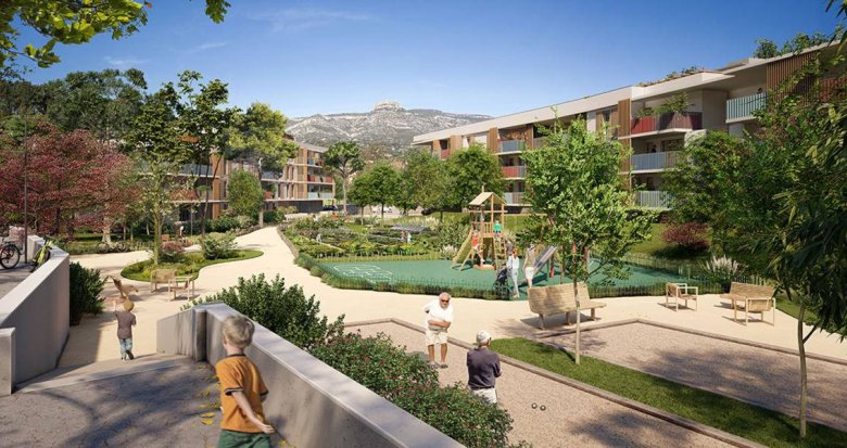 Achat / Vente immobilier neuf Aubagne à 1,5 km du centre-ville et de la gare (13400) - Réf. 8328