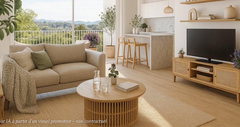 Achat / Vente immobilier neuf Marseille 13ème secteur résidentiel à 2 min à pied du métro 1 (13013) - Réf. 13541