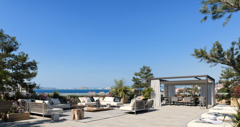 Achat / Vente immobilier neuf Marseille 8 à 300 mètres de la plage Pointe Rouge (13008) - Réf. 6926