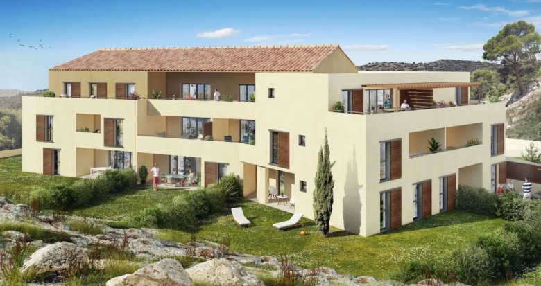Achat / Vente immobilier neuf Meyrargues résidence intimiste dans un cadre féerique (13650) - Réf. 8640