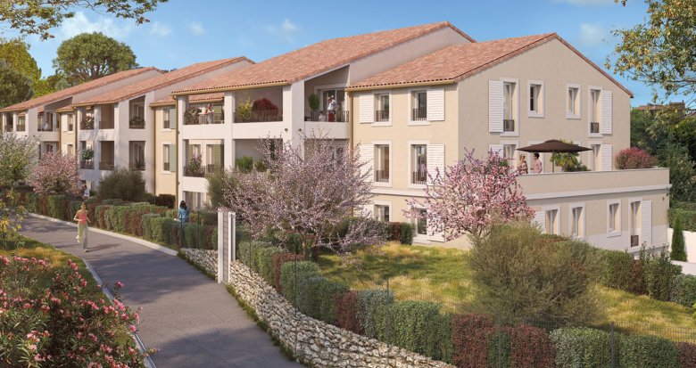 Achat / Vente immobilier neuf Rognes secteur calme à 300m du vieux centre (13840) - Réf. 12881