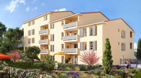 Programme immobilier neuf COEUR RESTANQUES - Allauch : Résidence T2–T4 avec jardins paysagers et style provençal en cœur de village (13190) - Référence : 1928