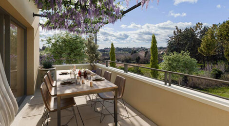 Programme immobilier neuf VILLA PIETRA - Aix-en-Provence cadre de vie premium proche Cours Mirabeau et nature (13090) - Référence : 16818