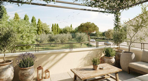 Programme immobilier neuf VILLA PIETRA - Aix-en-Provence cadre de vie premium proche Cours Mirabeau et nature (13090) - Référence : 16818
