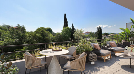 Programme immobilier neuf Domaine de l'Oratoire -  Aix-en-Provence : logements neufs sécurisés et verdoyants proche des commodités (13090) - Référence : 16887