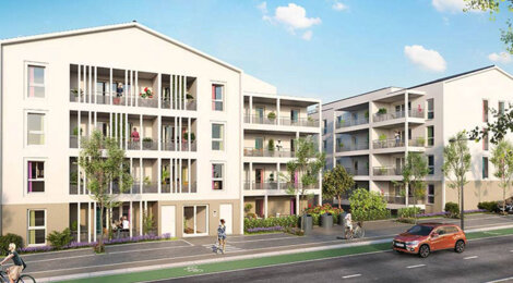 Programme immobilier neuf LA COUR DES DAMES - Auriol : Résidence T1–T4 avec cadre provençal et confort optimisé proche des commodités (13390) - Référence : 4851