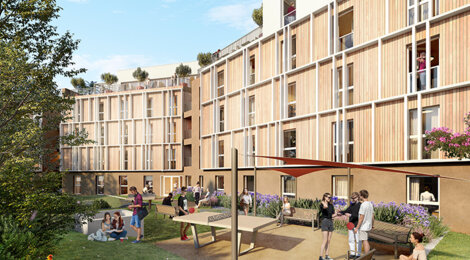 Programme immobilier neuf THE HIVE (VA) - Marseille 13 : appartements LMNP du studio au T3 proche de l’École Centrale (13013) - Référence : 15850