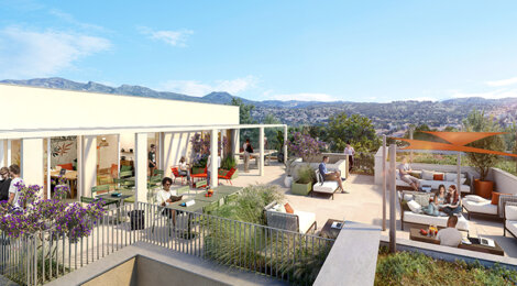 Programme immobilier neuf THE HIVE (VA) - Marseille 13 : appartements LMNP du studio au T3 proche de l’École Centrale (13013) - Référence : 15850