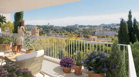 Programme immobilier neuf Latitude 13 - Augustin Merlhou - Marseille 13e, La Rose à deux pas du métro 1 (13013) - Référence : 16789