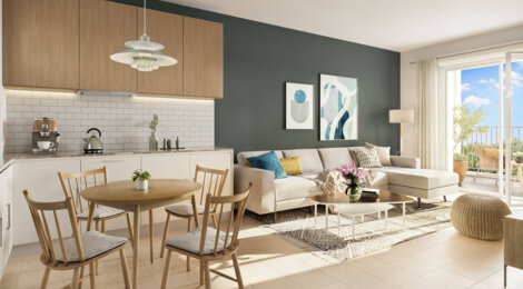 Programme immobilier neuf JARDIN EMY - Marseille 14 : logements neufs lumineux et écoresponsables près des Hauts de St Marthe (13014) - Référence : 14874