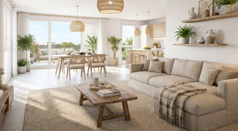 Programme immobilier neuf LE MURILLO - Marseille 14 : logements neufs lumineux et sécurisés en Hauts de Ste-Marthe (13014) - Référence : 18026