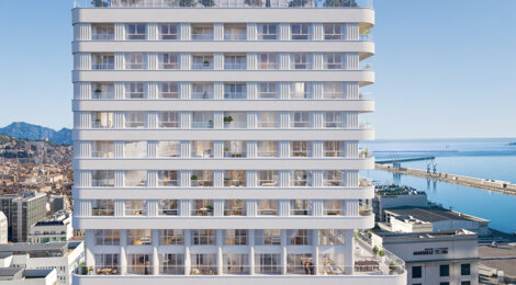 Programme immobilier neuf M99 - Marseille 2 : logements neufs T2–T4 proche du Vieux Port et de la mer (13002) - Référence : 17067