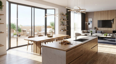 Programme immobilier neuf AURA - Les Fabriques - Marseille : logements neufs sécurisés et verdoyants proche des commodités (13015) - Référence : 18041