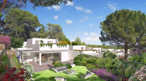 Programme immobilier neuf Le Parc aux Ecureuils - Marseille : maisons neuves dans le quartier Sormiou, vues sur les Calanques (13009) - Référence : 8607
