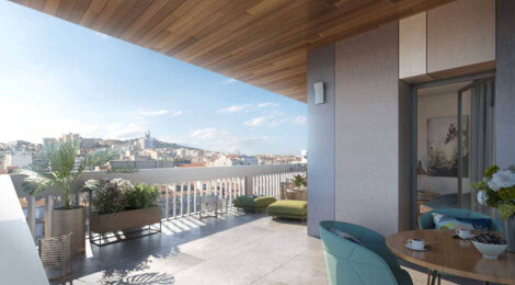 Programme immobilier neuf INITIAL PRADO - Marseille Prado : résidences neuves avec balcons et jardin paysager (13008) - Référence : 14186