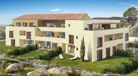 Programme immobilier neuf Les Roches Rouges - Meyrargues : appartements neufs T2–T4 dans un écrin de verdure près d’Aix (13650) - Référence : 14431