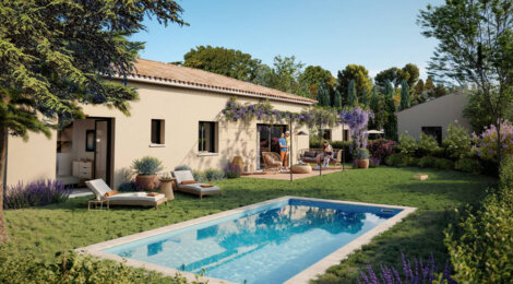 Programme immobilier neuf La Pinède - Saint-Cannat : Maisons neuves avec jardin dans un cadre provençal à 7 min des bus (13760) - Référence : 8912