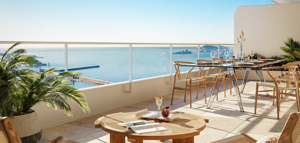 Programme immobilier neuf M99 - Marseille 2 : logements neufs T2–T4 proche du Vieux Port et de la mer (13002) - Référence : 17067
