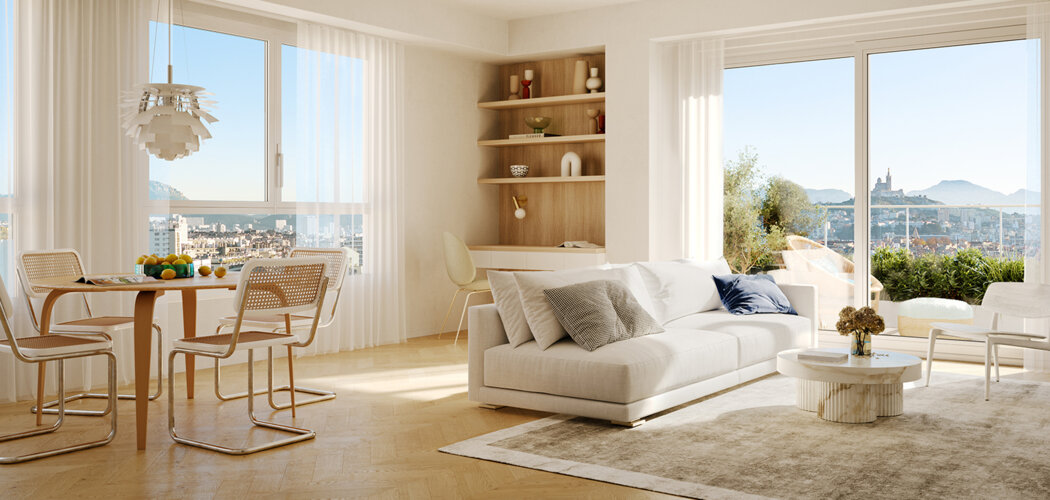 Programme immobilier neuf M99 - Marseille 2 : logements neufs T2–T4 proche du Vieux Port et de la mer (13002) - Référence : 17067