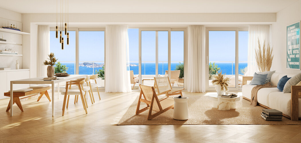 Programme immobilier neuf M99 - Marseille 2 : logements neufs T2–T4 proche du Vieux Port et de la mer (13002) - Référence : 17067