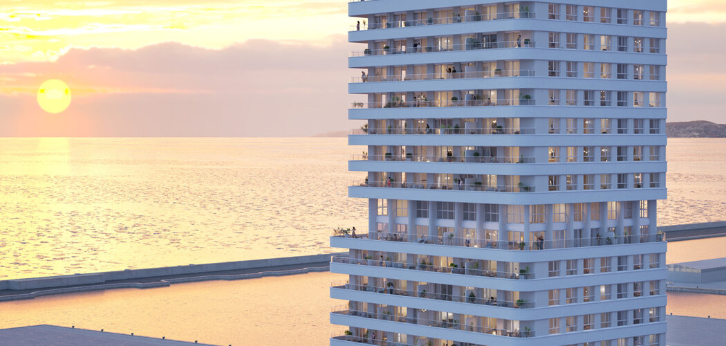 Programme immobilier neuf M99 - Marseille 2 : logements neufs T2–T4 proche du Vieux Port et de la mer (13002) - Référence : 17067