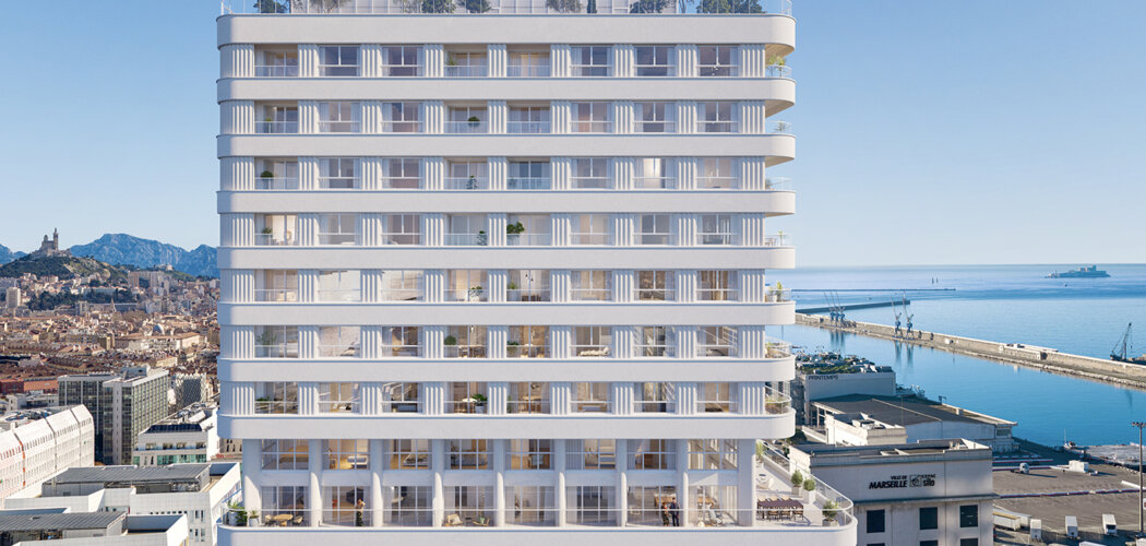 Programme immobilier neuf M99 - Marseille 2 : logements neufs T2–T4 proche du Vieux Port et de la mer (13002) - Référence : 17067
