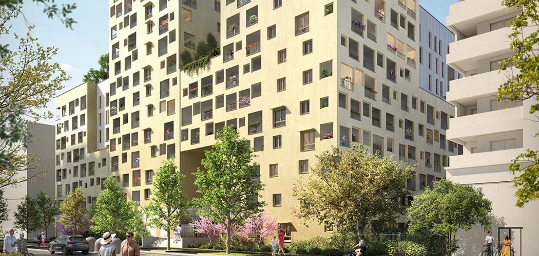 Programme immobilier neuf AURA - Les Fabriques - Marseille : logements neufs sécurisés et verdoyants proche des commodités (13015) - Référence : 18041