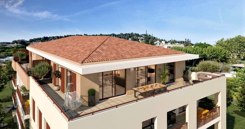 Achat / Vente immobilier neuf Aix-en-Provence, résidence à taille humaine à Fontenaille (13090) - Réf. 6548