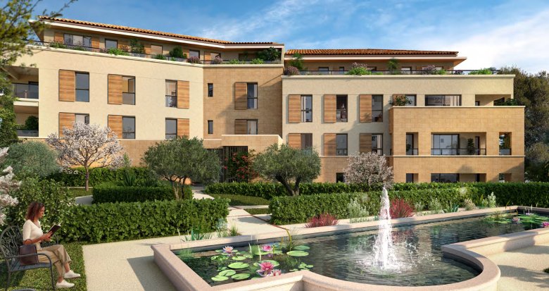 Achat / Vente immobilier neuf Aix-en-Provence résidence de standing aux portes de La Torse (13090) - Réf. 13084