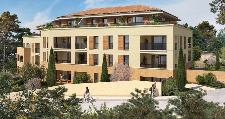 Achat / Vente immobilier neuf Aix-en-Provence résidence de standing aux portes de La Torse (13090) - Réf. 13084
