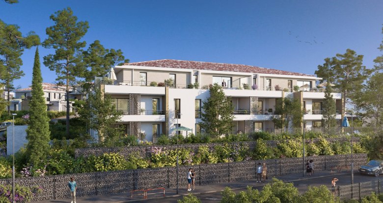 Achat / Vente immobilier neuf Aix-en-Provence résidence de standing quartier Bouenhoure (13090) - Réf. 8413