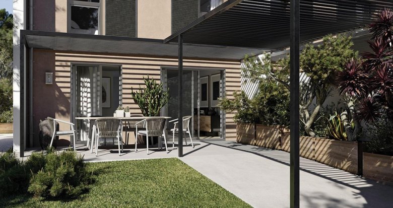 Achat / Vente immobilier neuf Ventabren au coeur d'un domaine maison avec piscine (13122) - Réf. 12865