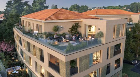 Programme immobilier neuf 102 Gambetta - Aix-en-Provence : logements neufs sécurisés et verdoyants proche du cours Mirabeau (13090) - Référence : 16885
