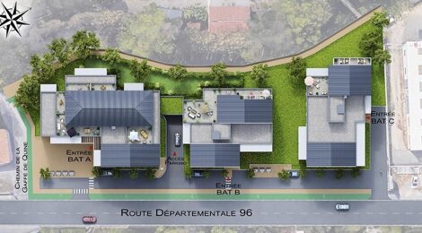 Programme immobilier neuf LA COUR DES DAMES - Auriol : Résidence T1–T4 avec cadre provençal et confort optimisé proche des commodités (13390) - Référence : 4851