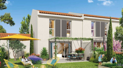 Programme immobilier neuf CLOSERIE DES TONNELLES - Le Puy-Sainte-Réparade : Résidence de 13 maisons T3 avec espaces extérieurs et luminosité naturelle proche du centre (13610) - Référence : 3456