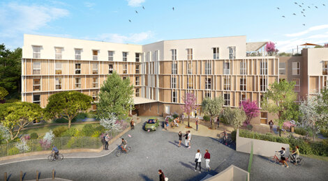 Programme immobilier neuf THE HIVE (VA) - Marseille 13 : appartements LMNP du studio au T3 proche de l’École Centrale (13013) - Référence : 15850