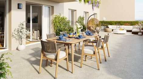 Programme immobilier neuf JARDIN EMY - Marseille 14 : logements neufs lumineux et écoresponsables près des Hauts de St Marthe (13014) - Référence : 14874