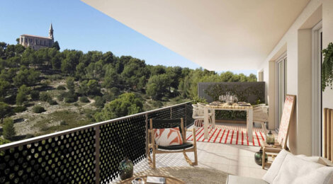 Programme immobilier neuf Villa Marguerite - Marseille 9 environnement verdoyant proche du village du Redon (13009) - Référence : 12580