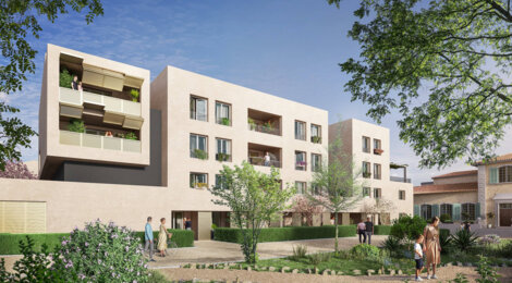 Programme immobilier neuf Bastide Centhis - Marseille : logements neufs sécurisés et verdoyants en quartier Saint Loup (13010) - Référence : 15071
