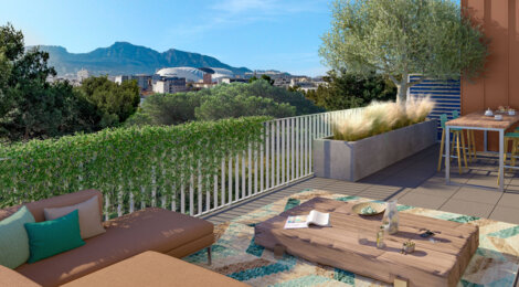 Programme immobilier neuf Louis Pasteur - Marseille : logements neufs sécurisés et verdoyants proche des commodités (13010) - Référence : 15180