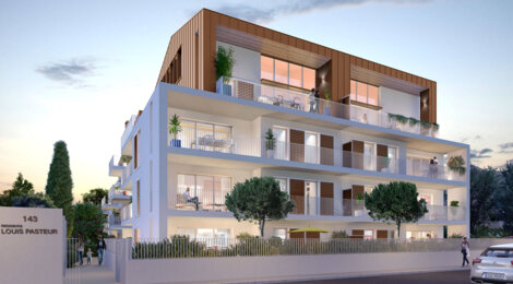 Programme immobilier neuf Louis Pasteur - Marseille : logements neufs sécurisés et verdoyants proche des commodités (13010) - Référence : 15180