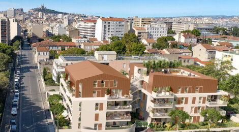 Programme immobilier neuf Louis Pasteur - Marseille : logements neufs sécurisés et verdoyants proche des commodités (13010) - Référence : 15180