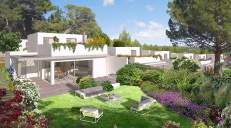 Programme immobilier neuf Le Parc aux Ecureuils - Marseille : maisons neuves dans le quartier Sormiou, vues sur les Calanques (13009) - Référence : 8607