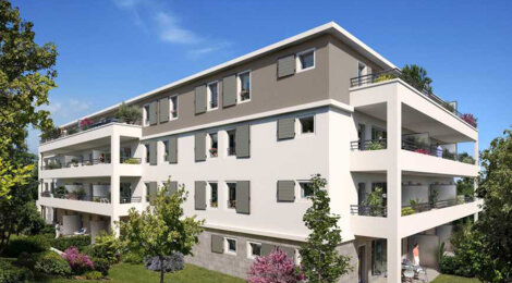 Programme immobilier neuf GREEN OAK - Plan-de-Cuques : Résidence T2–T4 avec cadre provençal et confort moderne proche des commodités (13380) - Référence : 5234