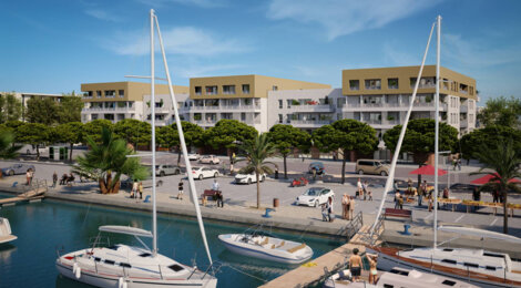 Programme immobilier neuf LES VOILES - Port-Saint-Louis-du-Rhône panorama sur le port (13230) - Référence : 18343