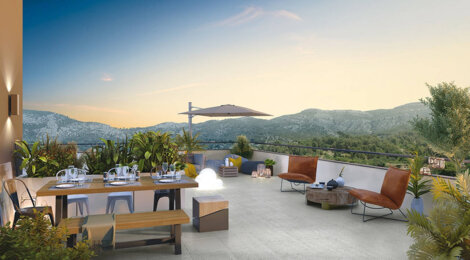 Programme immobilier neuf COTE RIVES - Roquevaire : logements neufs T2-T3 avec terrasses et panorama sur le Garlaban (13360) - Référence : 2626