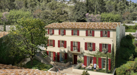 Programme immobilier neuf La Bastide - Vauvenargues à proximité d’Aix-en-Provence et vue sur château (13090) - Référence : 16186