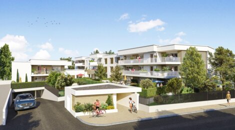 Programme immobilier neuf Les Boiseries du Parc - Vitrolles : logements neufs T2–T4 proche des commodités (13127) - Référence : 14425